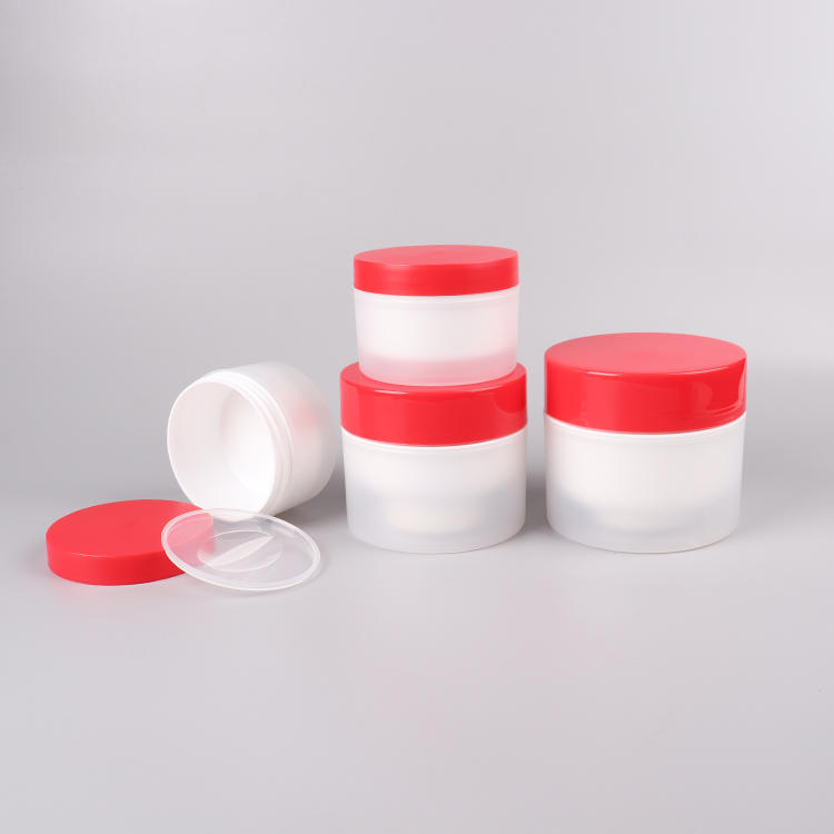 Kosmetische Verpackungen / PP-Doppeldosen / Cremedosen（Hautpflege).