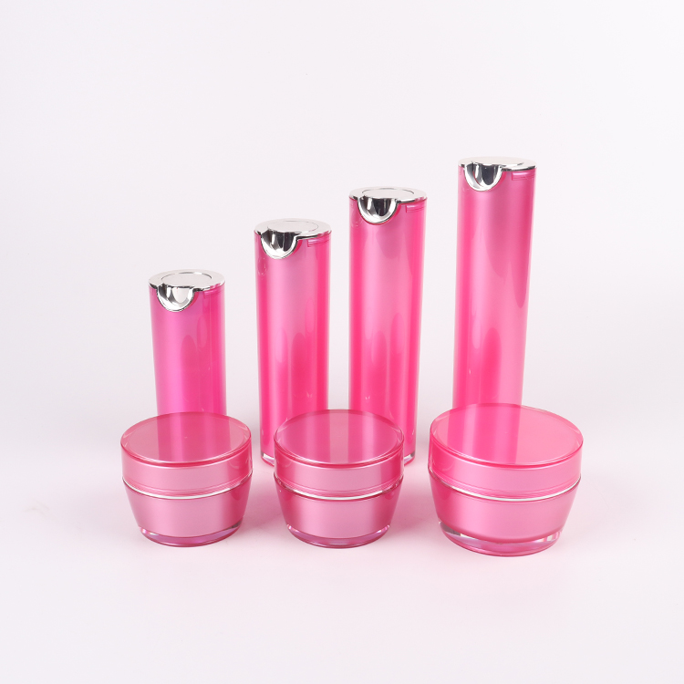 Kosmetische Verpackungen Acryl Cremedosen / Acryl Lotion Flaschen / Cremedosen / Lotion Flaschen（Rosa）.
