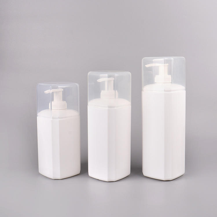 Kosmetische Verpackungen / Quadratische PE-Flaschen / Lotion-Flaschen（Hautpflege/Körper/Shampoo）